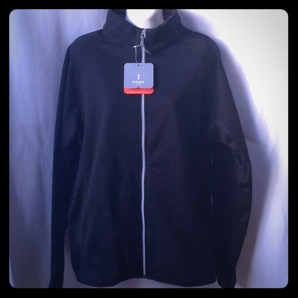 Elevate mens knitted jacket sz M NWT